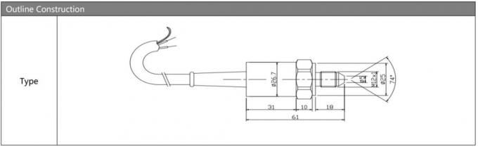 BP9325 Air Silicon Tekanan Sensor Transmitter Tekanan Udara Sensor Mv Output 0