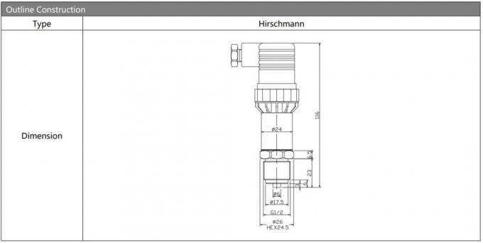 Gas Cairan Silikon Minyak Tekanan Transmitter BP170 4 20mA Transmitter Sensor 0