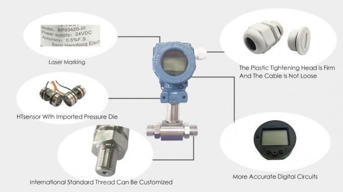 Low Range Differential Pressure Transmitter Sensor 4-20mA Untuk Industri Kimia Petroleum 2