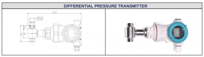 Low Range Differential Pressure Transmitter Sensor 4-20mA Untuk Industri Kimia Petroleum 0