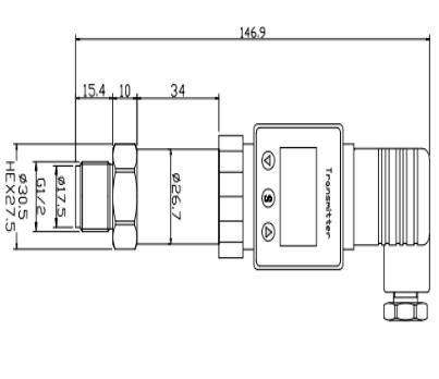 ODM Flush Diaphragm Pressure Sensor 0 ~ 35Kpa ~ 35MPa Diffused Silicon Pressure Transmitter 0