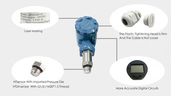 BPHT24-IX Flush Diaphragm Pressure Sensor Sensor Tekanan Cairan Sanitasi OEM 3