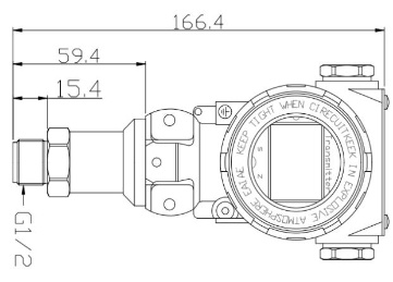 4-20mA Flush Diaphragm Pressure Transmitter Layar LCD Digital Pressure Transmitter 0